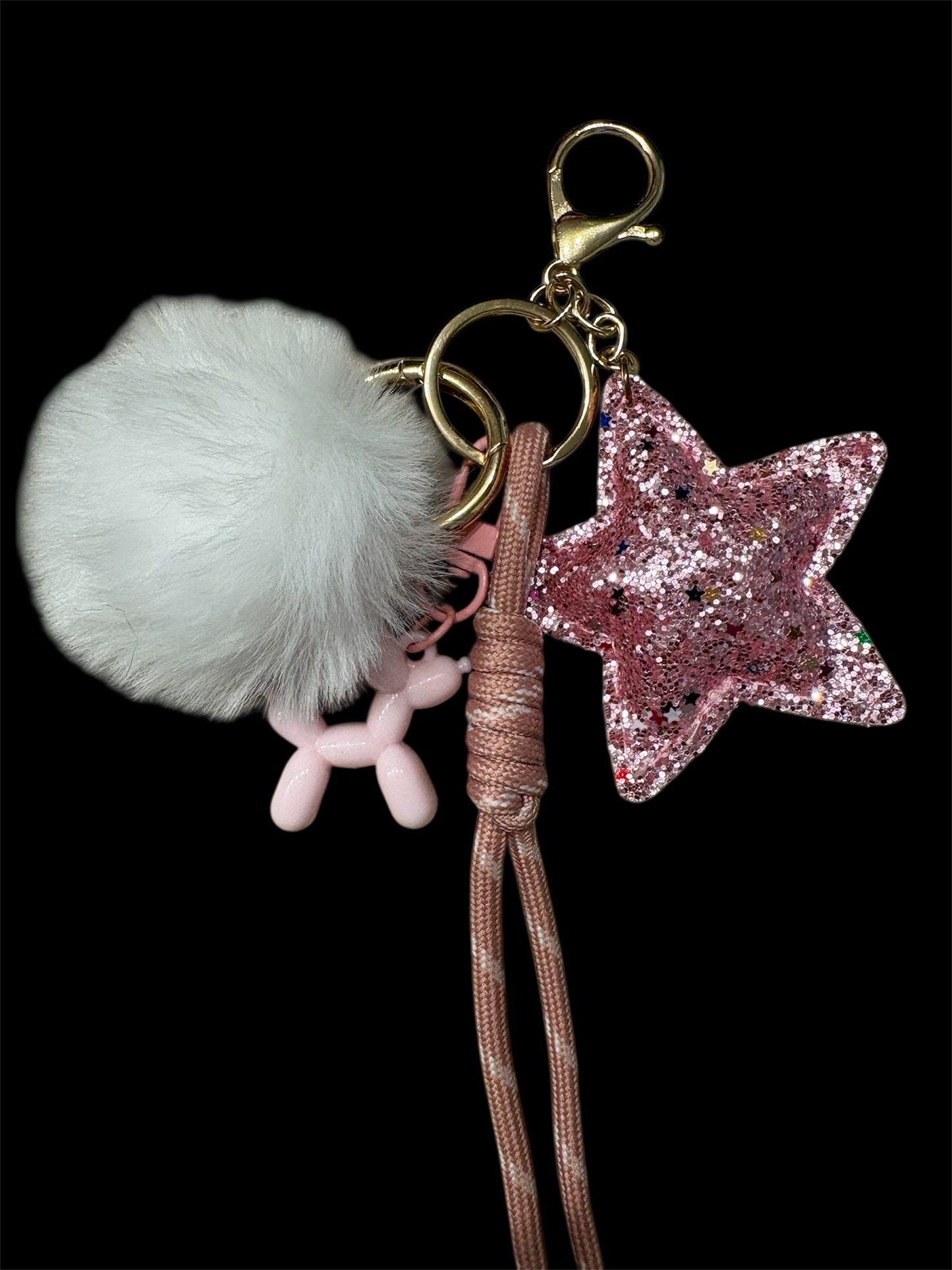 Bijou de sac rose et blanc