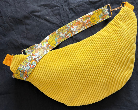 Sac banane XXL jaune pétard
