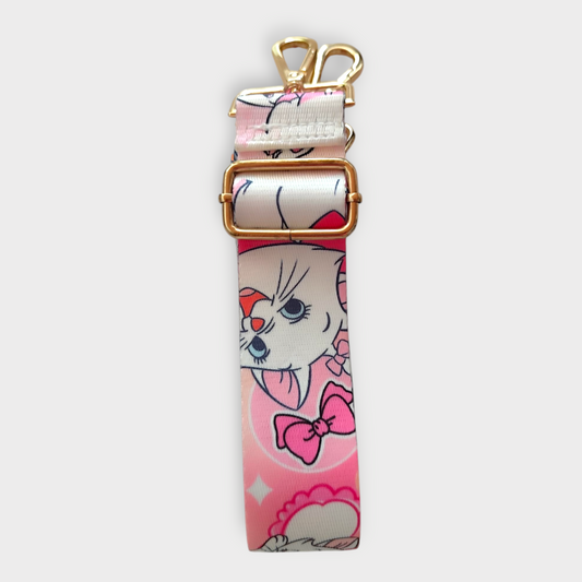 Sangle détails doré Aristochats rose
