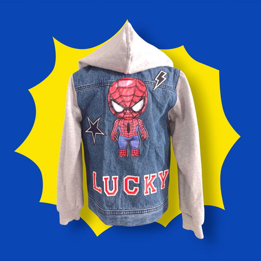 Veste bi-matière Spiderman 7-8ans