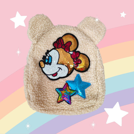 Sac à dos enfant teddy écru