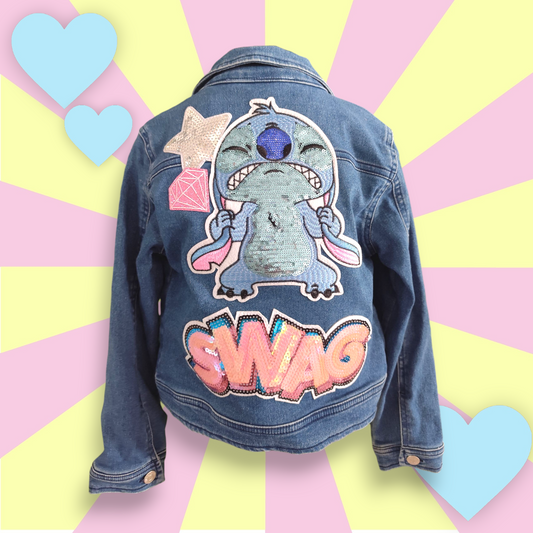 Veste en jean Stitch 7-8ans