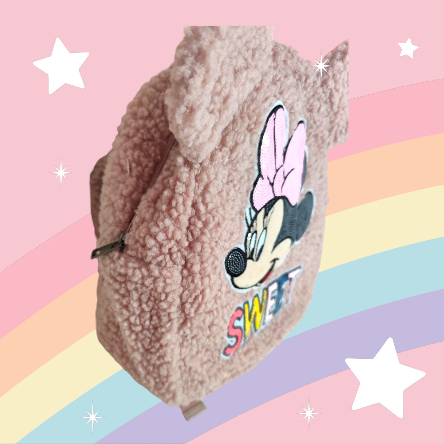 Sac à dos enfant teddy rose