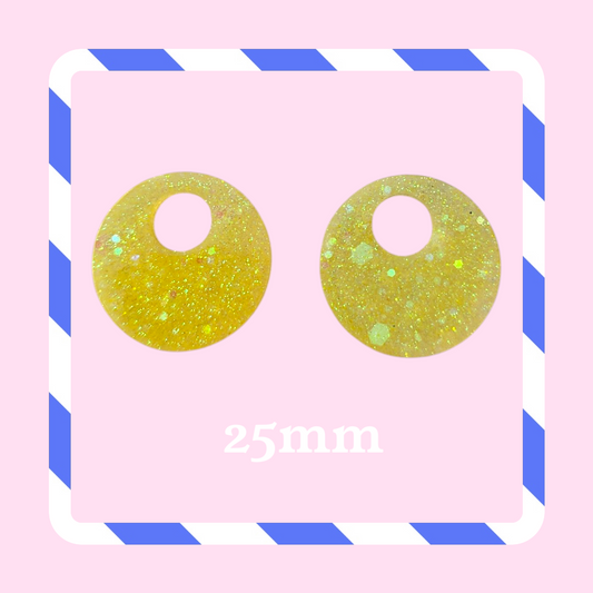 Charms donuts paillettes jaune