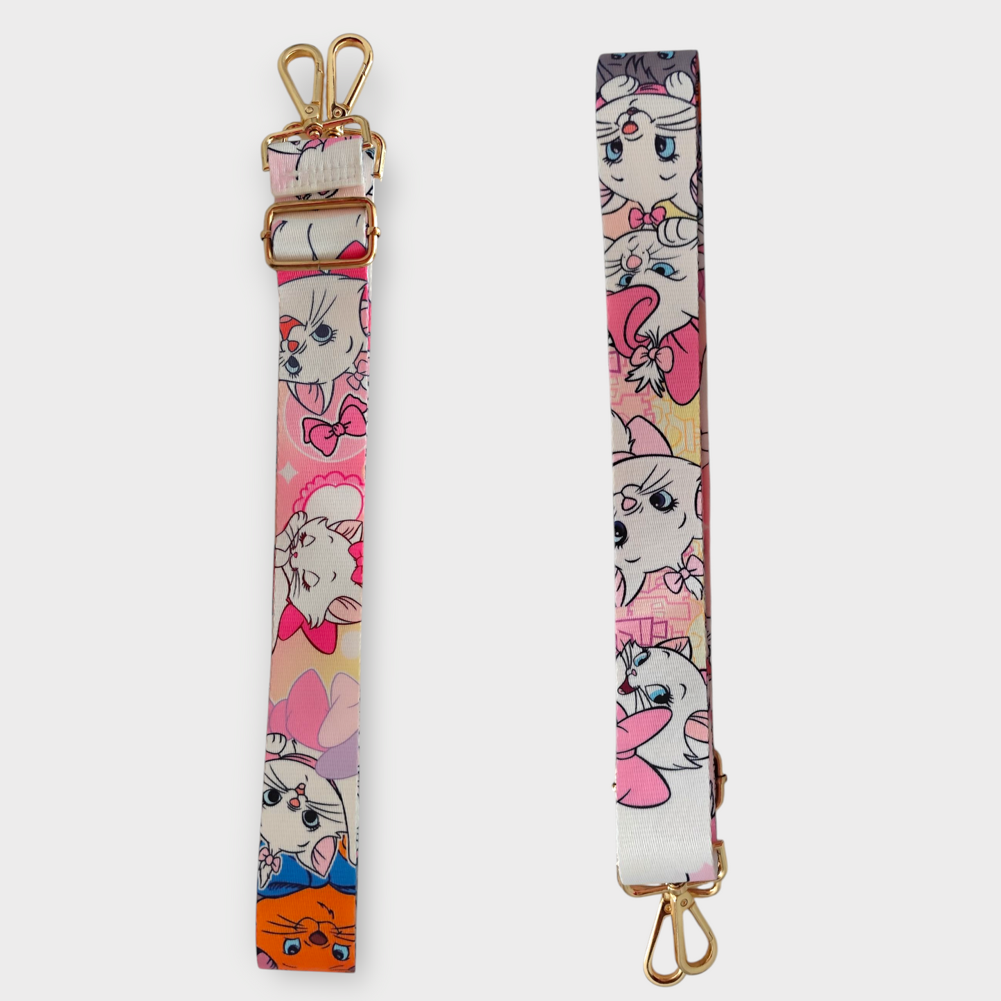 Sangle détails doré Aristochats rose