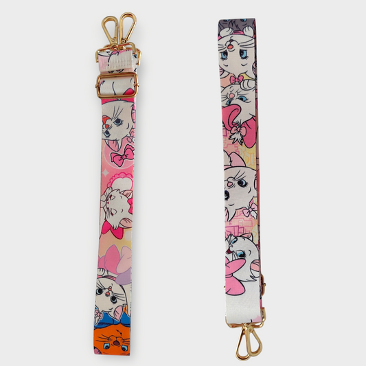 Sangle détails doré Aristochats rose