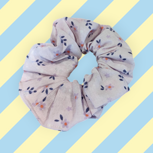 Chouchou tendance lila petites fleurs