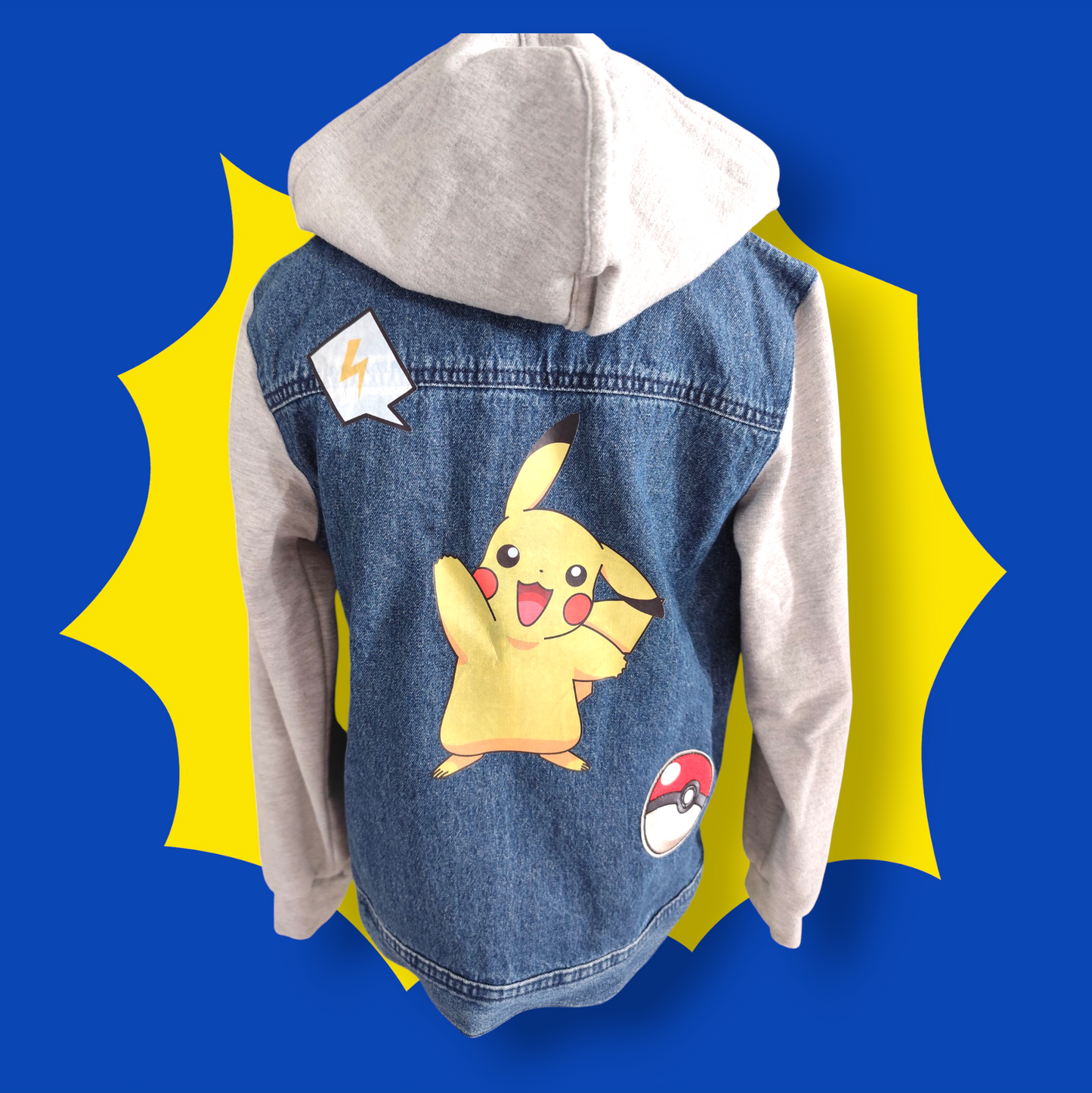Veste bi-matière Pikachu 9-10ans