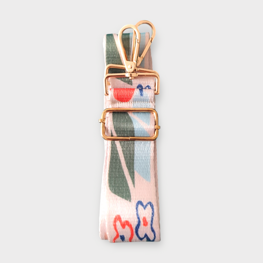 Sangle détails doré motif feuillage multi