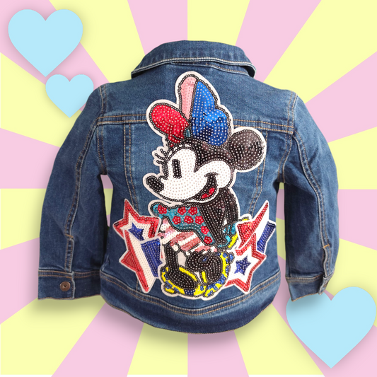 Veste en jean Minnie 2ans