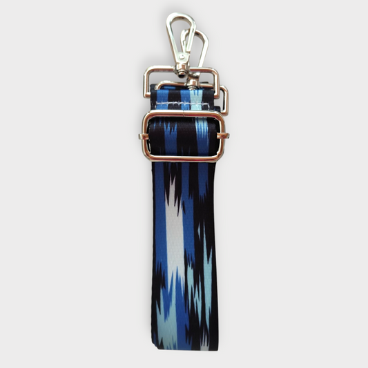 Sangle détails argenté noir bleu