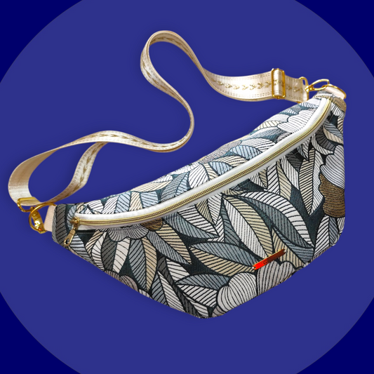 Sac banane jacquard effet wax
