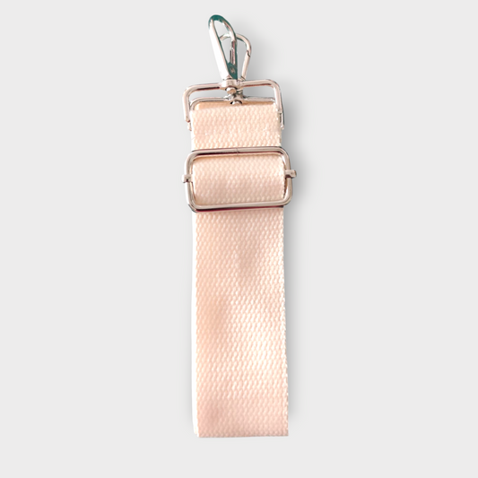 Sangle détails argenté beige écru