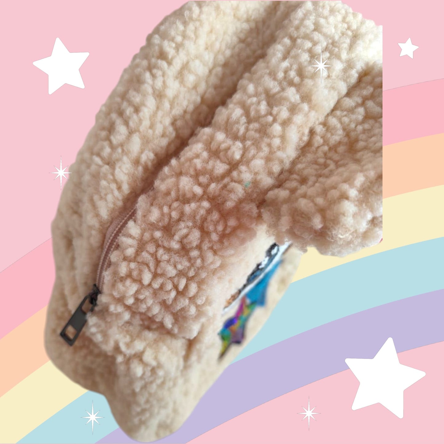 Sac à dos enfant teddy écru