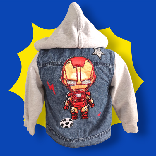 Veste bi-matière Iron Man 2ans