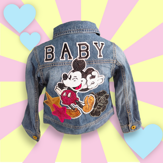 Veste en jean Mickey 3-4ans