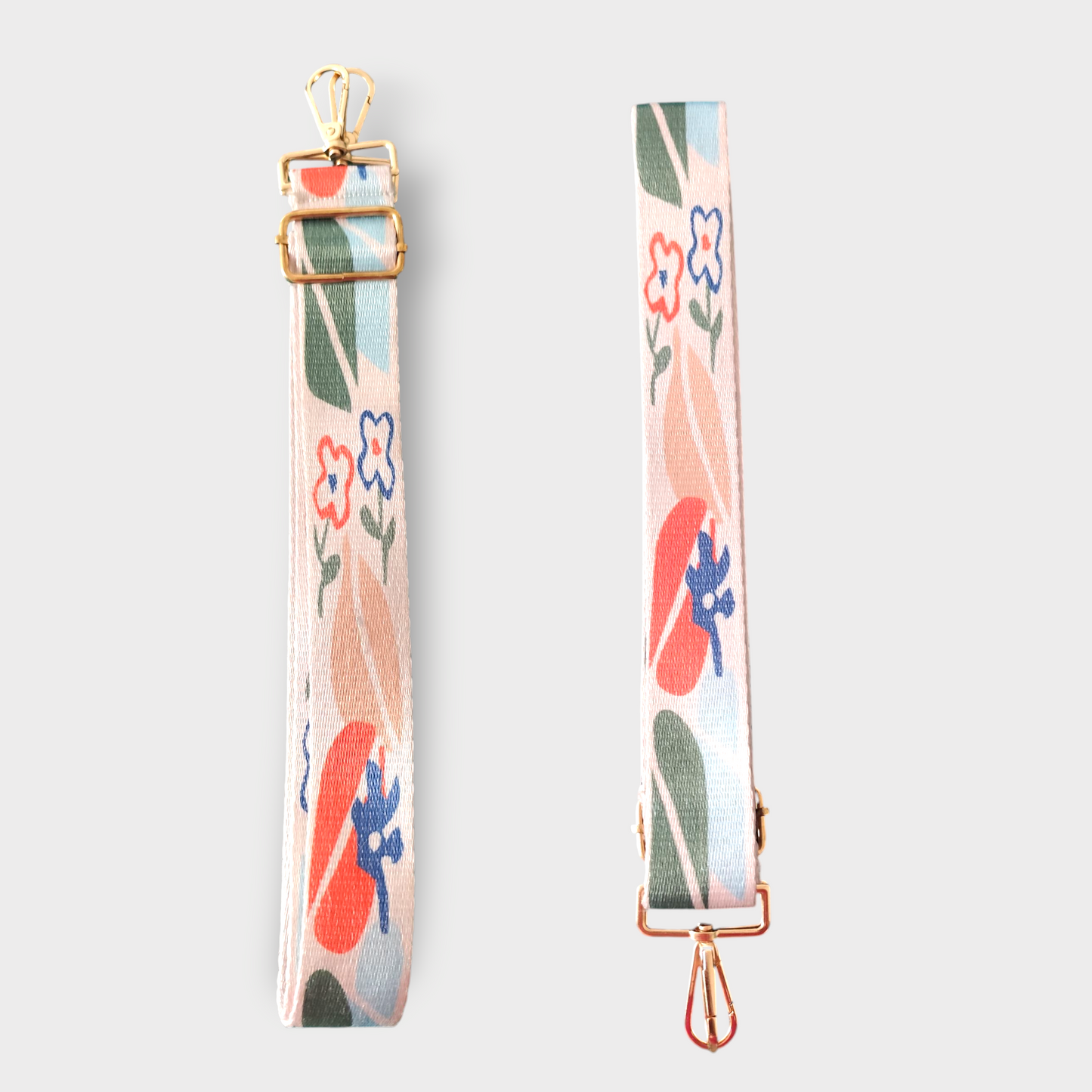 Sangle détails doré motif feuillage multi