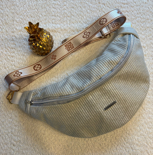 Sac banane fine cote argentée sangle doré/argentée