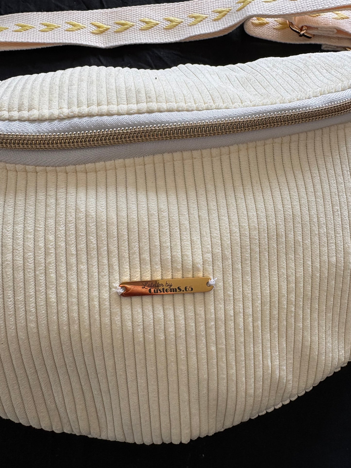 Sac banane XXL jaune trés clair