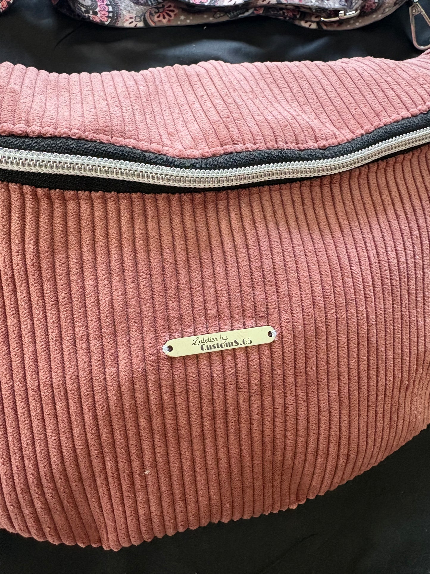 Sac banane XXL vieux rose