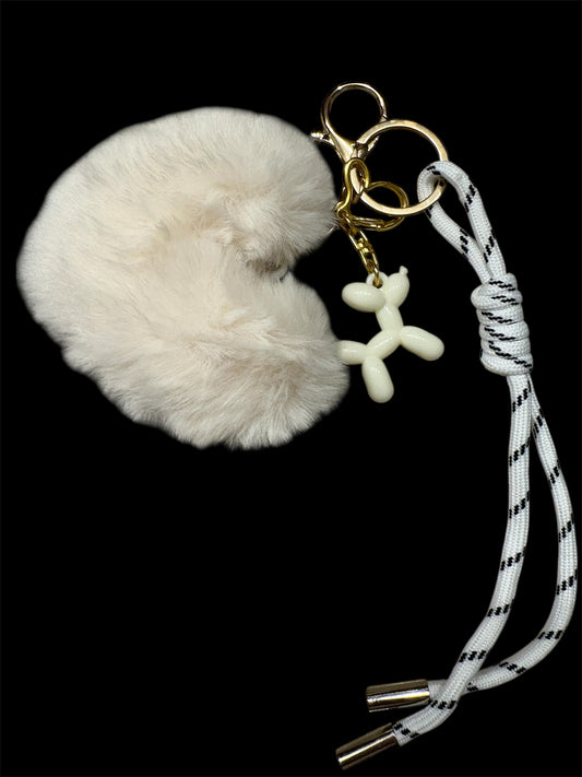 Bijou de sac coeur blanc