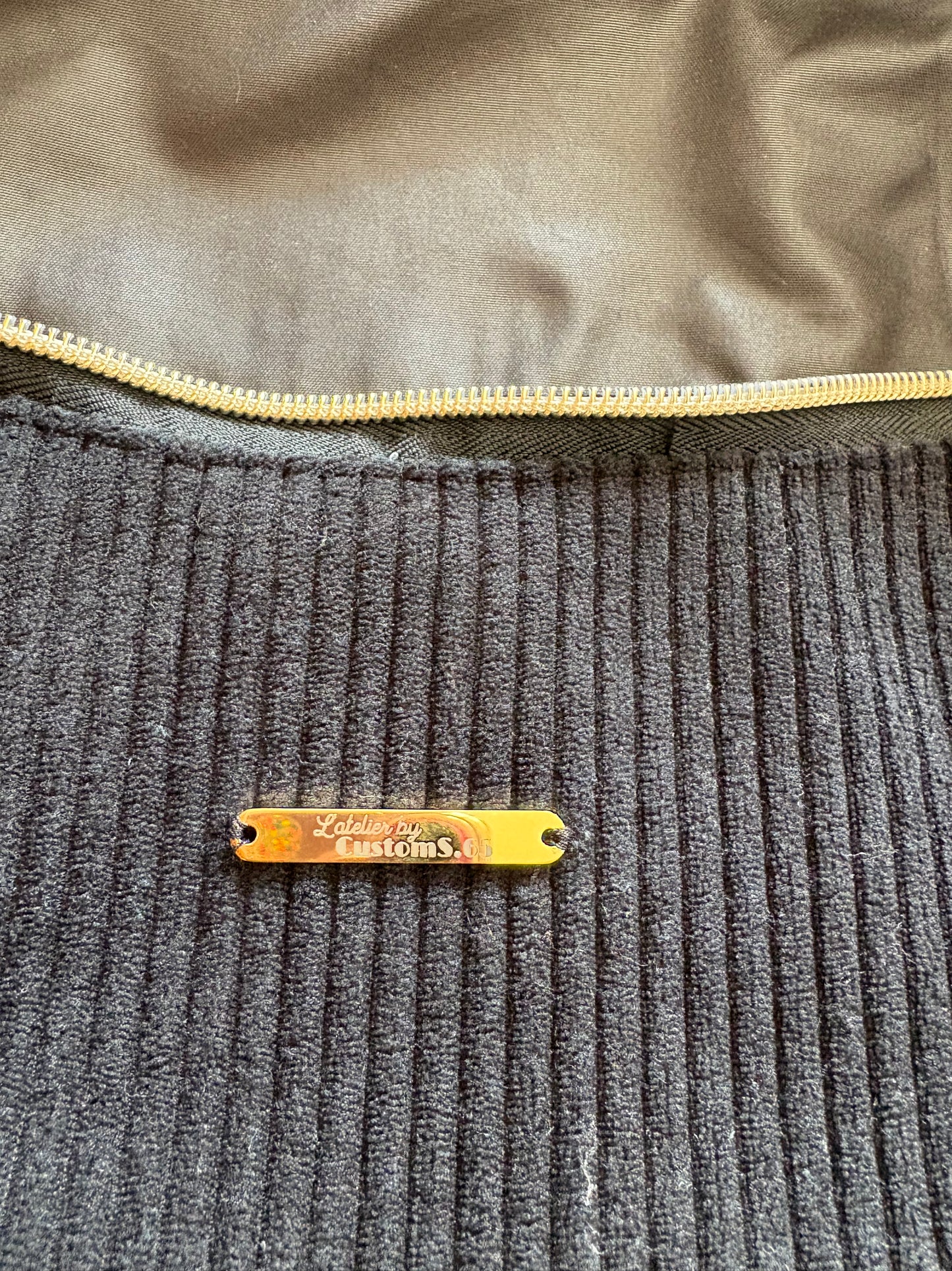 Sac banane XXL noire sangle fleurie