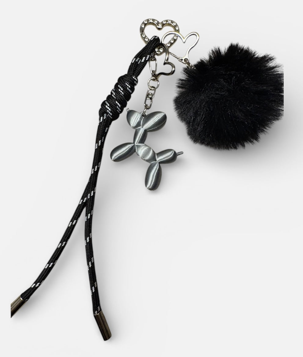 Bijou de sac noir argenté