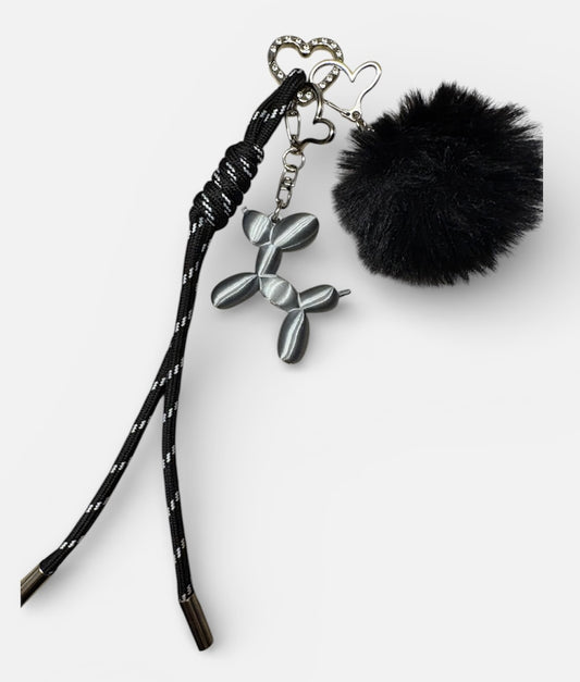 Bijou de sac noir argenté