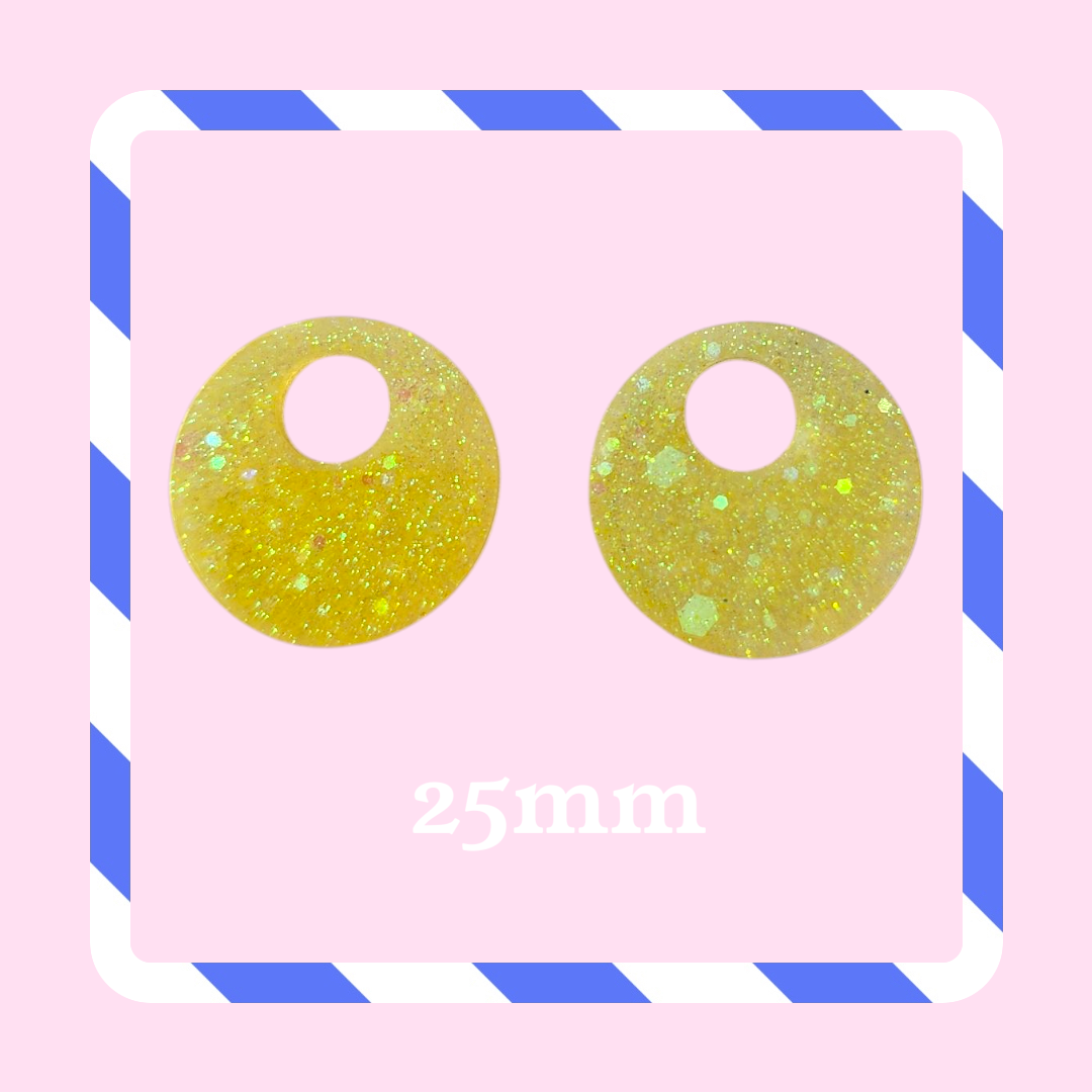 Charms donuts paillettes jaune