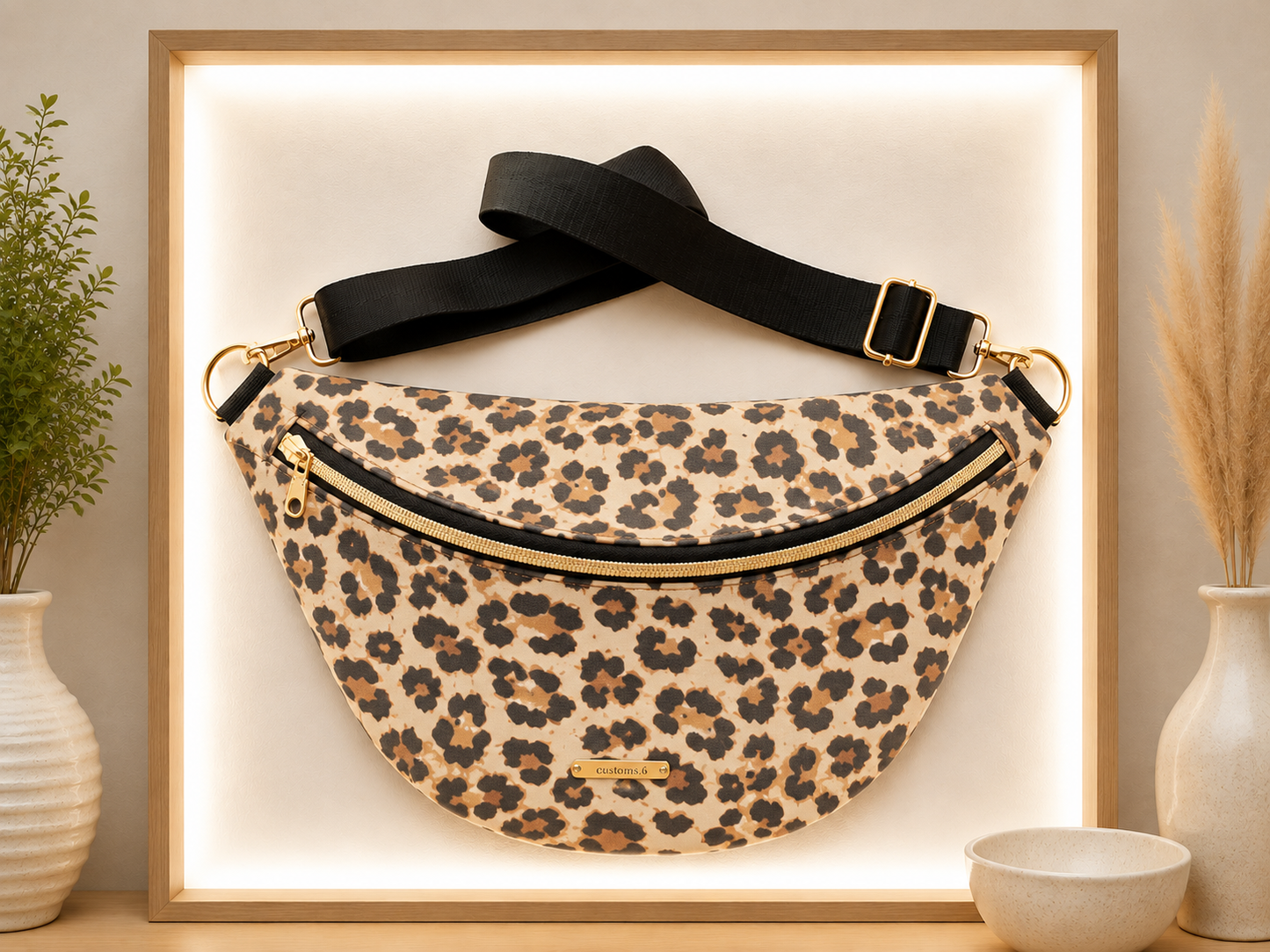 Sac banane léopard