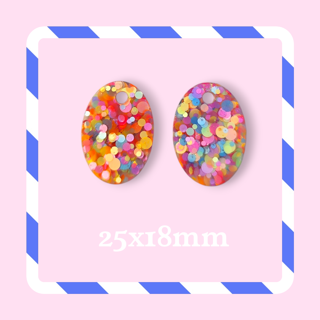 Charms ovale pastilles multicolore