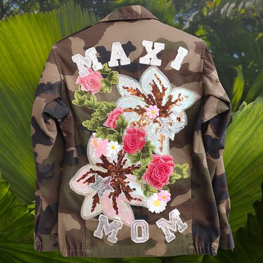 Veste camouflage maxi fleur 36/38